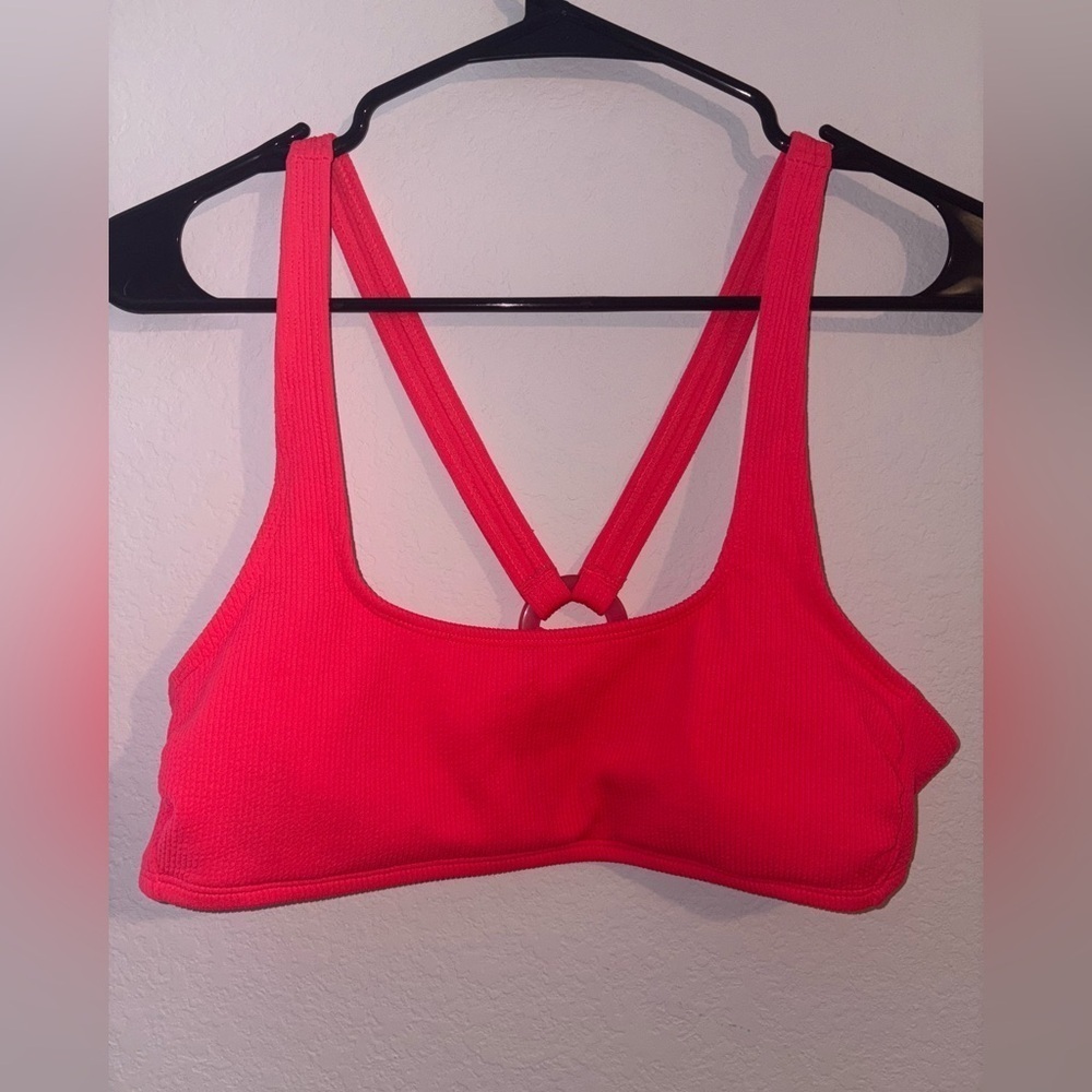 Neon Ribbed Swim Bikini Top - Picture 3 of 9